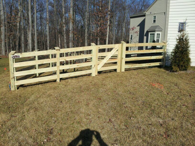 Diagonal Slatted Goat Fence