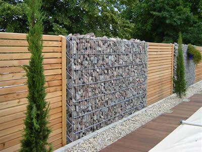 Modern Gabion Wall
