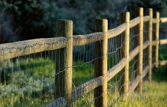 Rustic Wood Goat Fence