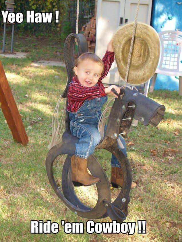 Horsey Backyard Swingset