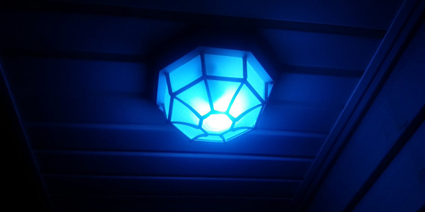 Blue Porch Light