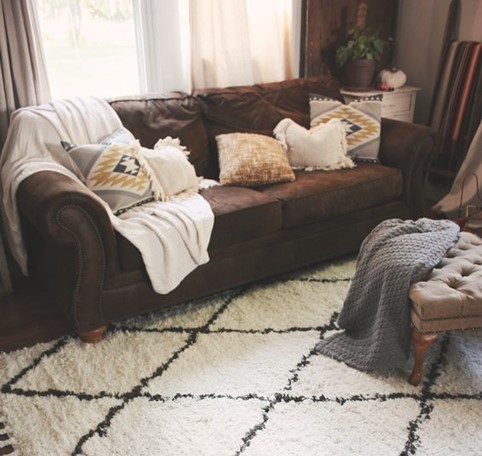 throw pillows to match brown couch