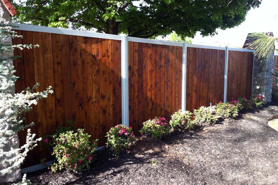 Build A Wood Fence With Metal Posts (That Is Actually Beautiful) -  Eathappyproject