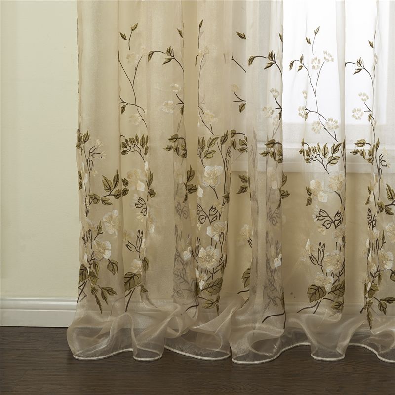 Embroidered Sheer Curtains