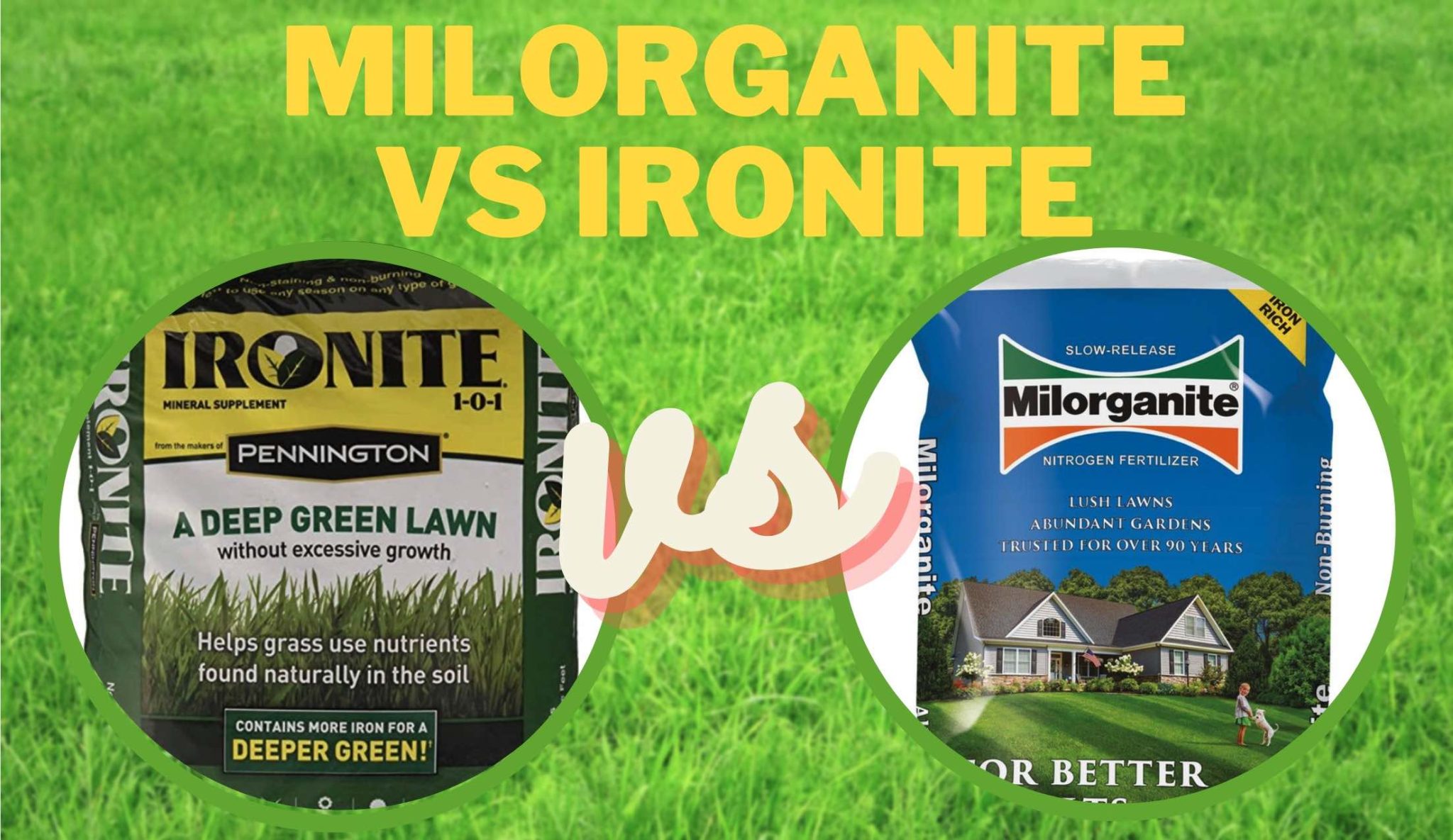 Ironite vs. Milorganite What to Use on Your Lawn
