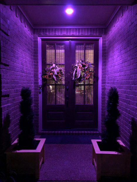 Purple Porch Light