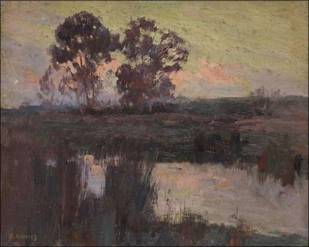 depicts the amazing use of muted colors to portray calm and stillness