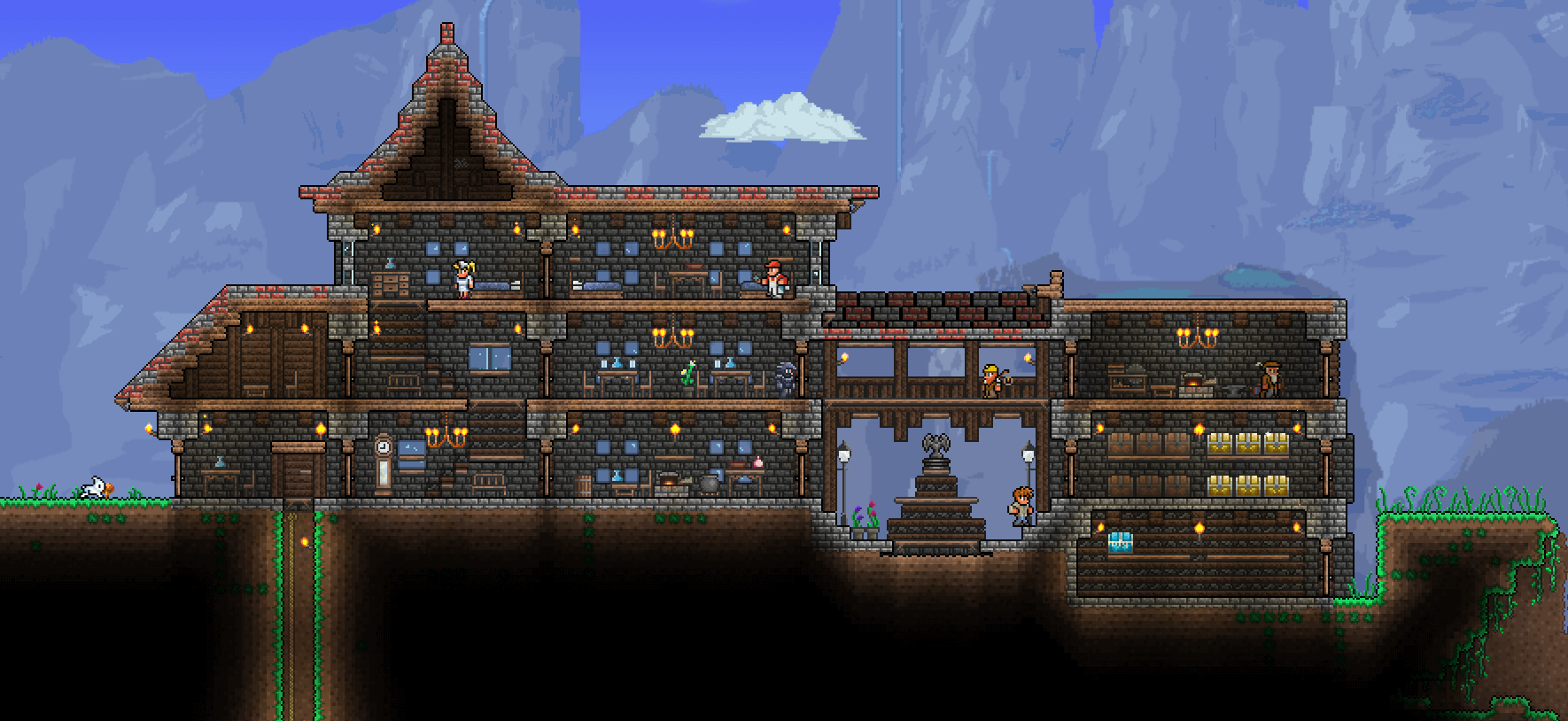 really cool terraria houses