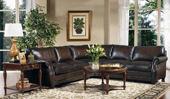 17 Dark Brown Leather Sofa Decorating, Living Room Ideas With Brown Leather Furniture