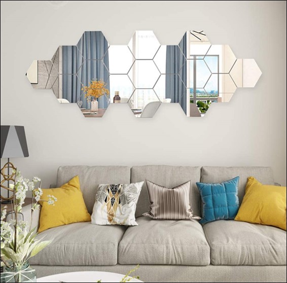 20 Ideas For Wall Décor Above Couch, Over The Sofa Mirror Ideas