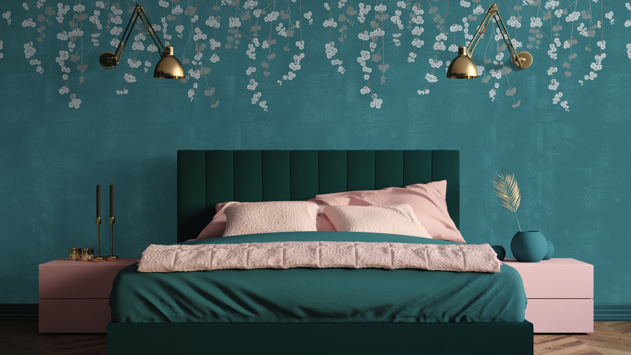 17 Modern Teal Bedroom Ideas To Inspire You EatHappyProject   Teal Bedroom Ideas 2048x1152 