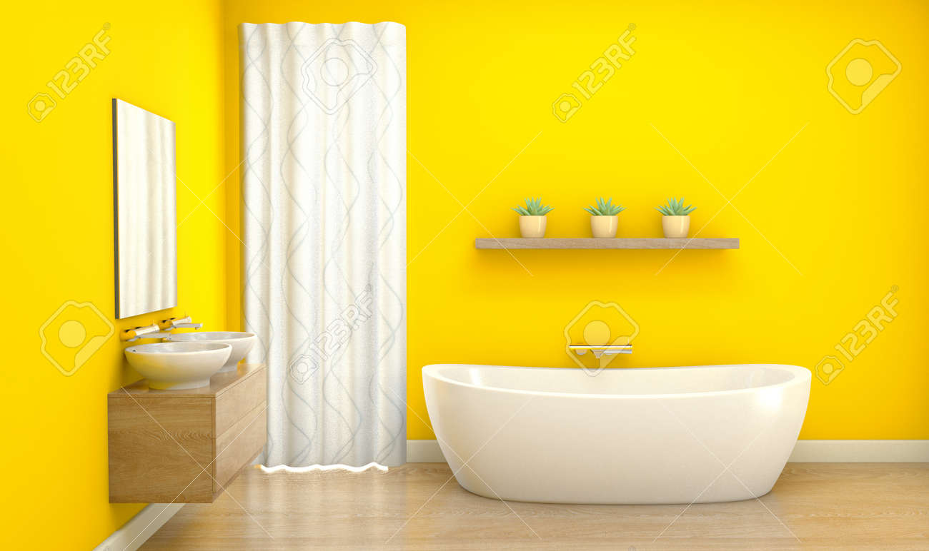 Use 3-D Designed Yellow Themed Sceneries
