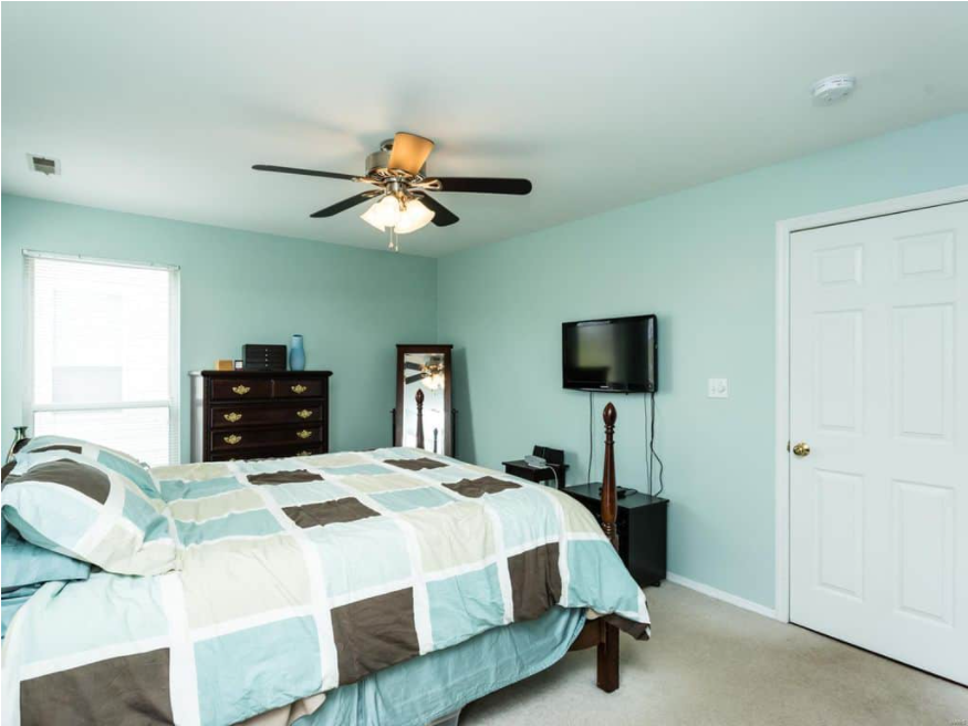 light teal rooms