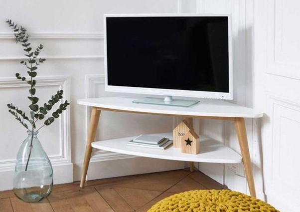 White Corner Tv Cabinet