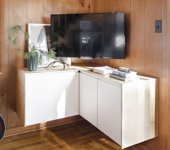 White Tv Corner Cabinet