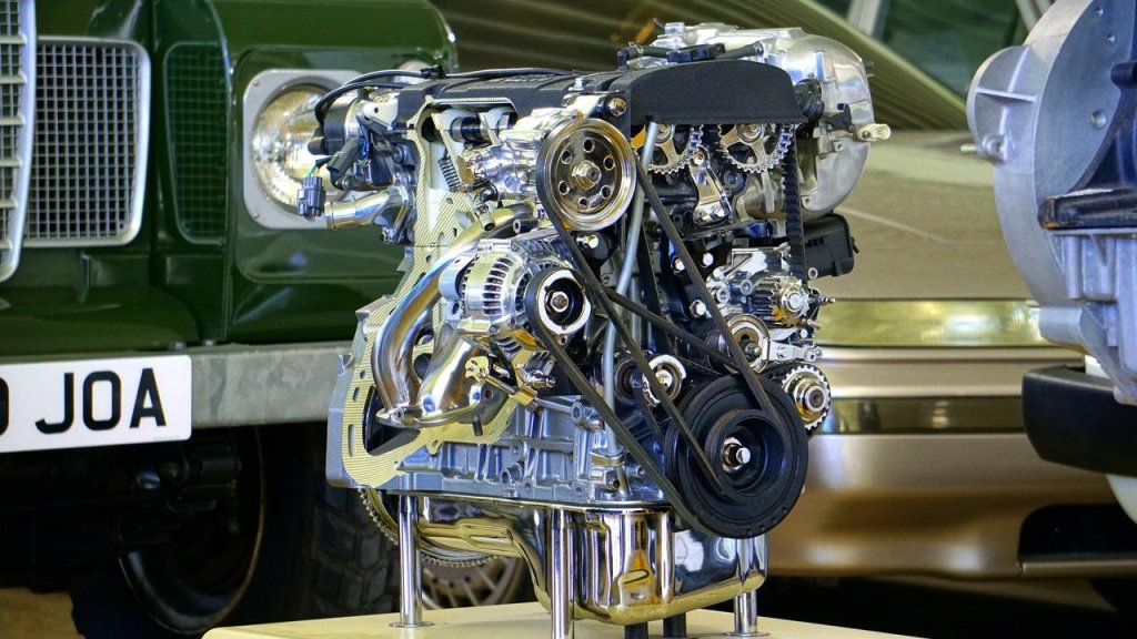 car engine assembled in one of O'Reilly Auto Parts triple net leases