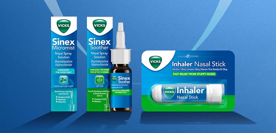 Vicks' Snixx bottle and tube, potential congestion remedies