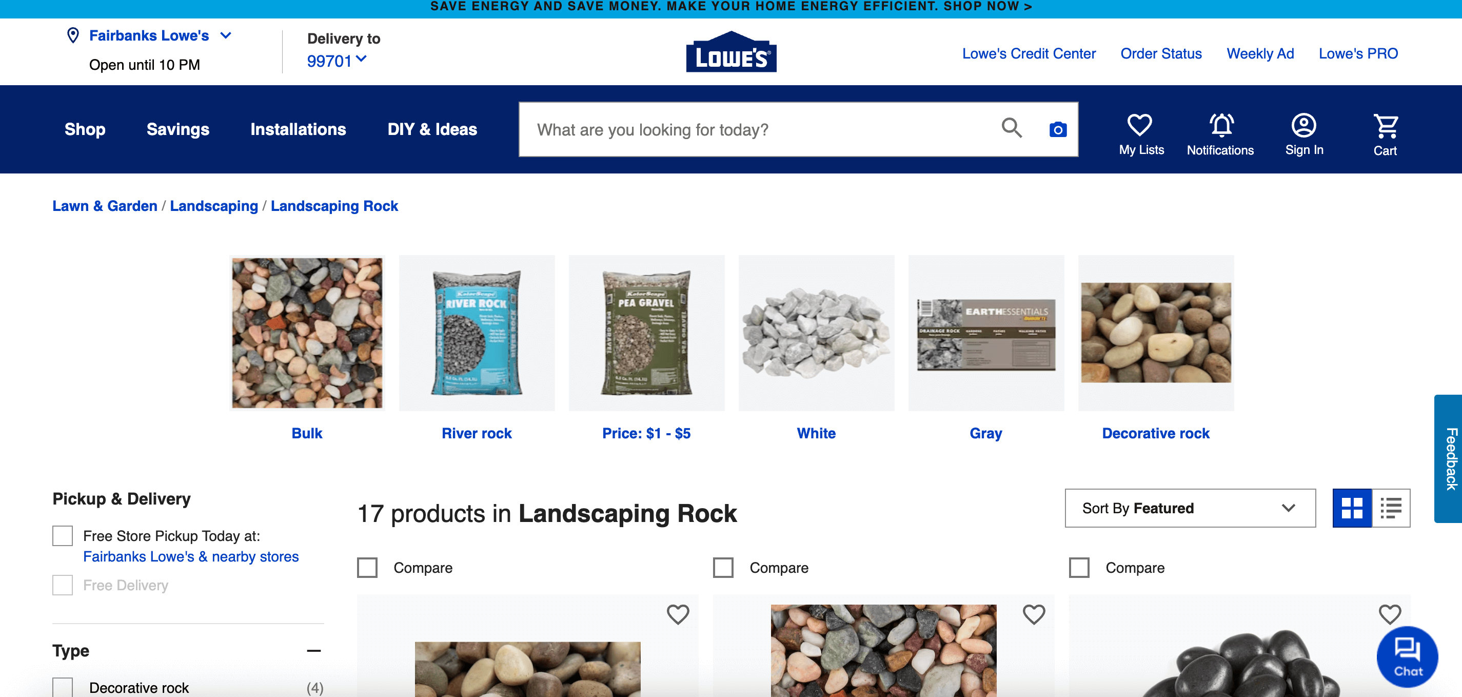 Lowe's landscaping company website showcasing their services and expertise