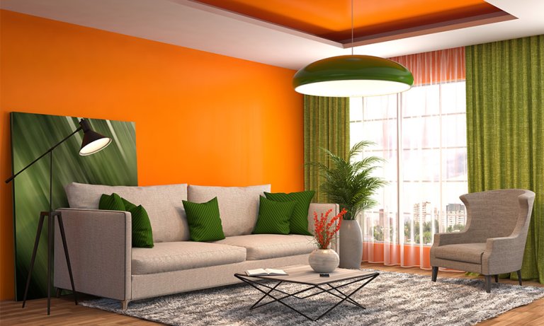 What Color Matches Light Orange Walls?